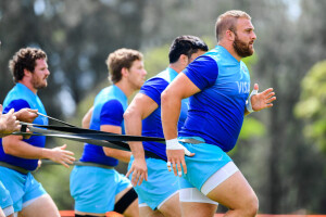 Tri Nations Rugby 2020. Argentina train at Sydney Academy of Sport and Recreation, Narrabeen, Sydney. Mayco Vivas. Photo: Stuart Walmsley / Rugby Australia
