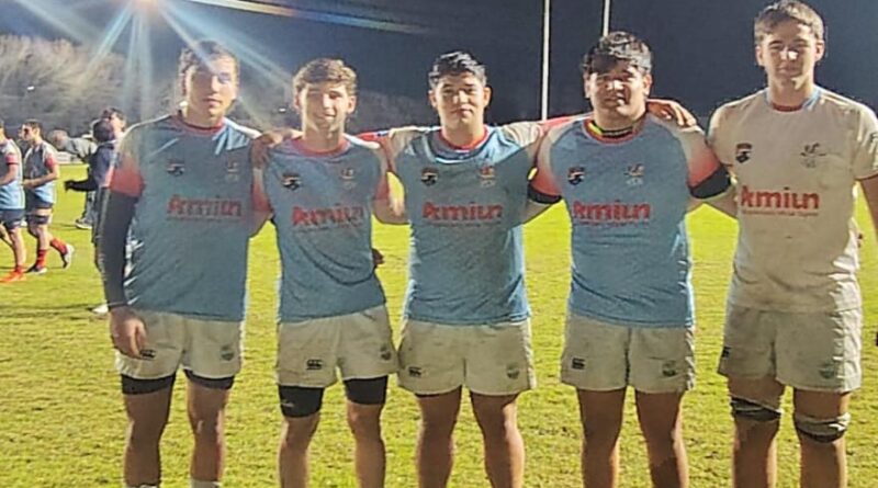 Jugadores de CRAR en el amistoso del seleccionado Juvenil de la USR