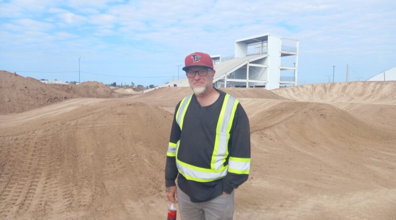 Tom Ritz, diseñador de la pista de BMX: «en dos o tres semanas está terminada»