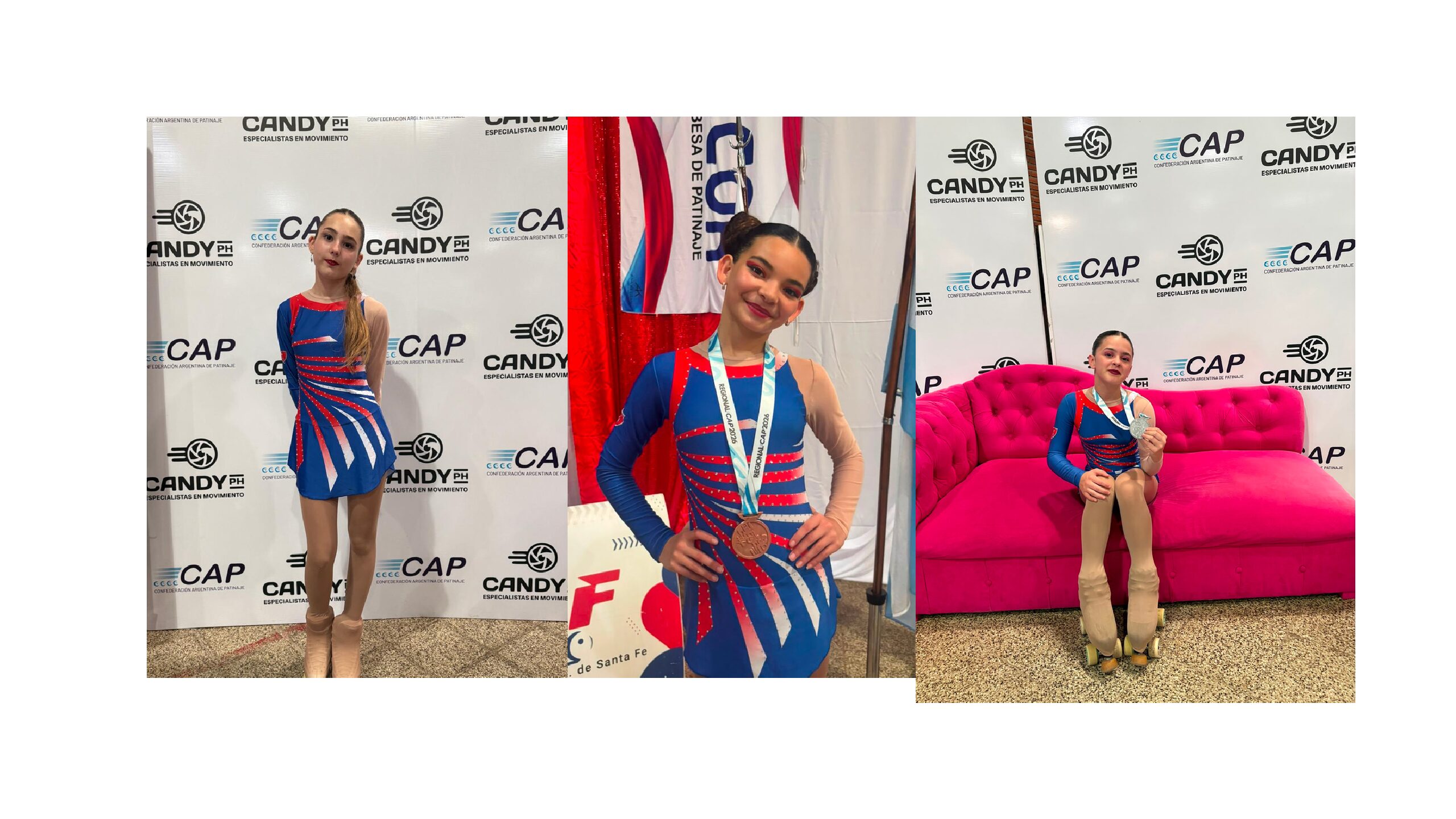 Patinadoras de Atlético en el Regional