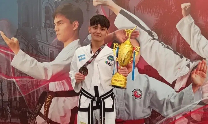 Taekwondo: Santiago Carrizo rumbo a la World Cup 2026