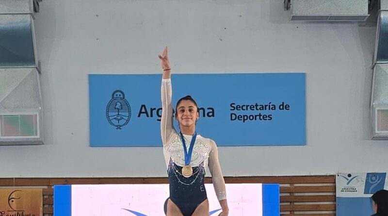 Nacional: Emilia Acosta obtuvo la medalla dorada en Viga