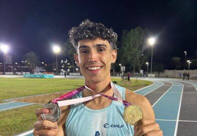 Tomás Mondino logró la medalla de plata en los 200 metros del Sudamericano U23