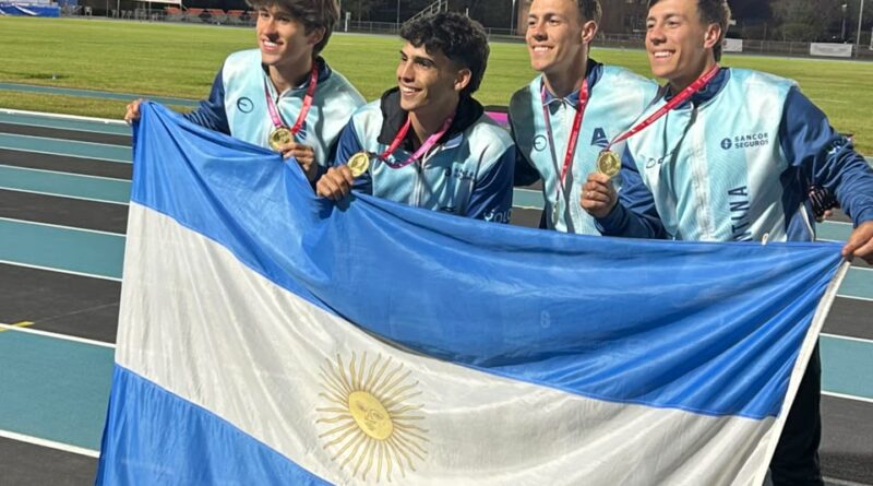 Tomás Mondino oro con la posta 4×100!