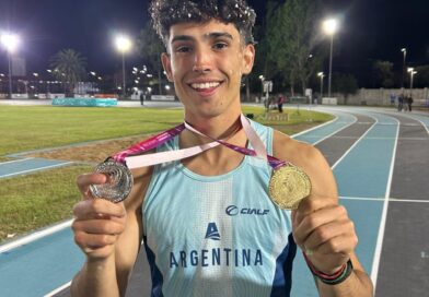 Tomás Mondino logró la medalla de plata en los 200 metros del Sudamericano U23